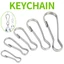 20 / 50 / 100 Chiếc Thép Không Gỉ Móc Khóa Kẹp Lò Xo Chụp Móc Kim Loại Dây Kẹp Cho Chìa Khóa Túi DIY Phụ Kiện