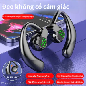 Tai nghe Bluetooth móc tai trái và phải có thể xoay được với tuổi thọ pin siêu dài