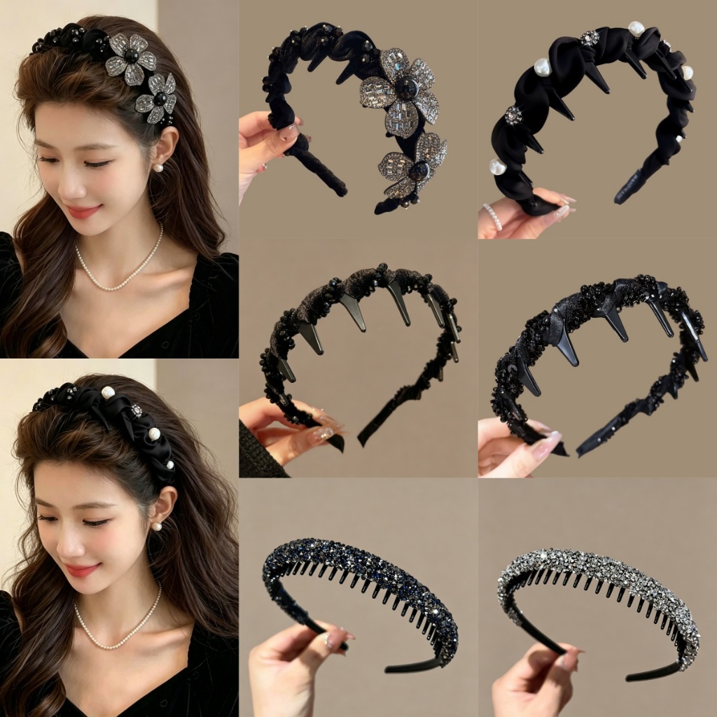 Ánh Sáng Sang Trọng Cao Cấp Zircon Nơ-Toothed Headband Nữ 2026 Phong Cách Mới Đầu Lâu Cao Áp Đầu Ban Đầu