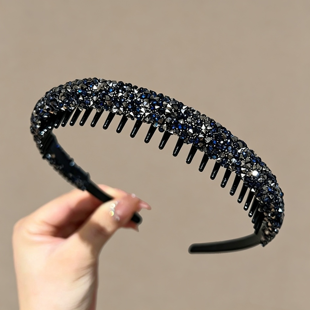Ánh Sáng Sang Trọng Cao Cấp Zircon Nơ-Toothed Headband Nữ 2026 Phong Cách Mới Đầu Lâu Cao Áp Đầu Ban Đầu