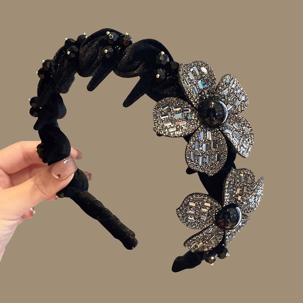 Ánh Sáng Sang Trọng Cao Cấp Zircon Nơ-Toothed Headband Nữ 2026 Phong Cách Mới Đầu Lâu Cao Áp Đầu Ban Đầu