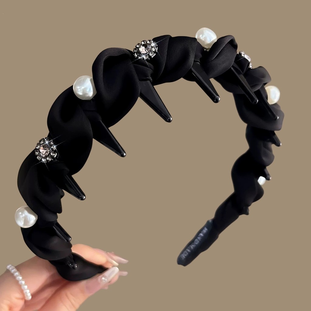 Ánh Sáng Sang Trọng Cao Cấp Zircon Nơ-Toothed Headband Nữ 2026 Phong Cách Mới Đầu Lâu Cao Áp Đầu Ban Đầu