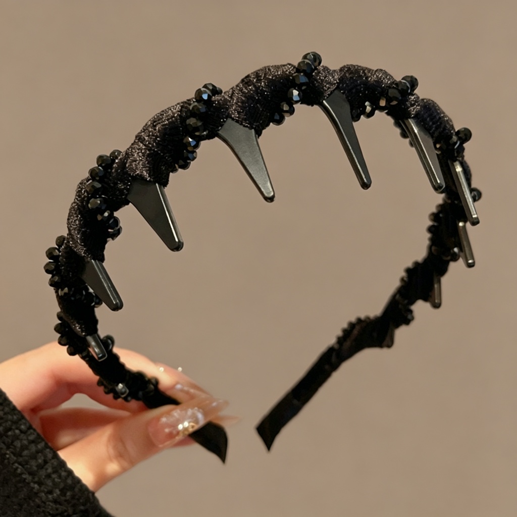 Ánh Sáng Sang Trọng Cao Cấp Zircon Nơ-Toothed Headband Nữ 2026 Phong Cách Mới Đầu Lâu Cao Áp Đầu Ban Đầu