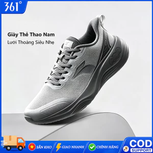 【SẴN KHO】 361° Giày Thể Thao Nam Mới 2026 Lưới Thoáng Khí Siêu Nhẹ Đế Mềm Giảm Sốc Đi Bộ Chạy Bộ Nhẹ