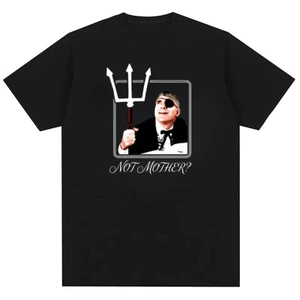 Mặt nạ mắt Trident Trích dẫn hài hước Cổ tròn Thời trang nam nữ Áo thun 100% Cotton