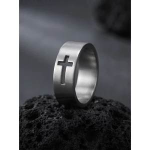 8MM Thép Không Gỉ Đeo Chéo Nam Dây Rộng Rỗng Cắt Christian Chúa Giêsu Cầu Nguyện Ban Nhạc Mờ Chải Bạc Punk Rock Ban Nhạc Kích Thước 8-12 Quà Tặng Cho Anh ấy
