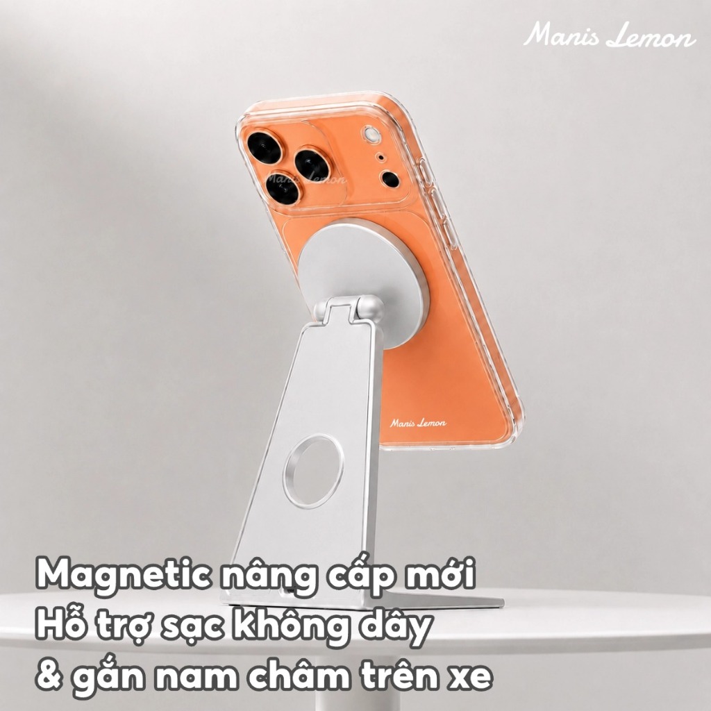 Manis Lemon Ốp Lưng Siêu Trong Chống Ố Vàng Kèm Bảo Vệ Camera cho iPhone 17 Pro Max 16 15 14 13