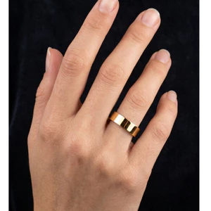 6MM Bạc Thép Không Gỉ Nhẫn Nam Nữ Mái Vòm Ban Nhạc Gương Ba Lan Cao Cấp Thoải Mái Phù Hợp Với Đám Cưới Đính Hôn Lời Hứa Nhẫn Cổ Điển Trơn Đánh Bóng Kích Thước 7-13 Cặp Đôi Quà Tặng