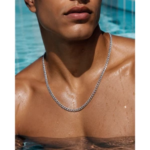 6 / 8MM Cuba Liên Kết Dây Chuyền Vòng Cổ Nam Nữ Bạc Thép Không Gỉ 316L Curb Chain Hip Hop Phong Cách Đường Phố Gương Ba Lan Chất Lượng Cao Món Quà Trang Sức 18 "-26" Inch