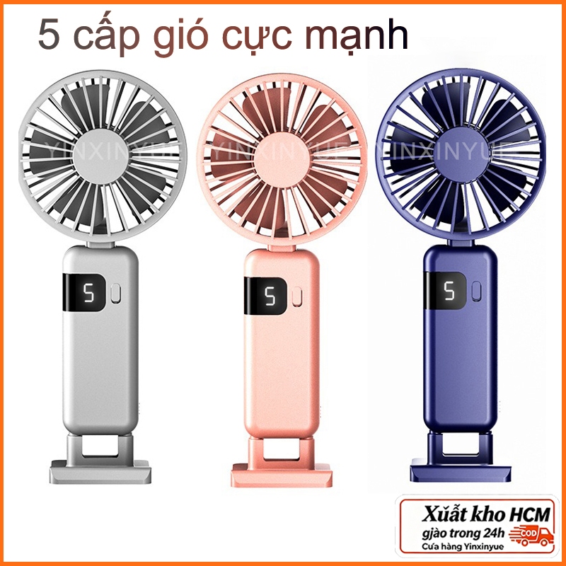 KHO VIỆT NAM | GIAO NHANH Quạt mini để bàn 5 cấp gió nhỏ gọn xách tay cho sinh viên đại học ký túc xá không ồn ào