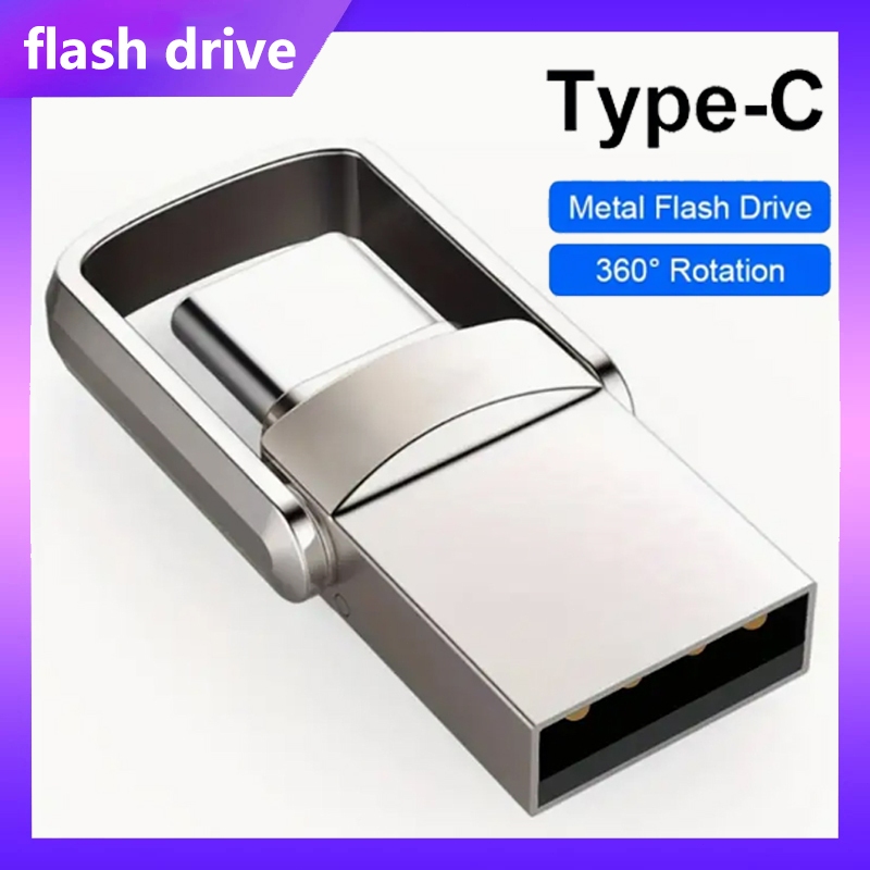 Ổ đĩa flash USB cho Ổ đĩa flash tốc độ cao USB3.0, Giao diện kép TYPE-C, 2TB / 1TB / 512GB / 128GB / 32GB Ổ đĩa flash USB trên ô tô, Thích hợp cho iPhone 15 trở lên, PC, iPad, Android