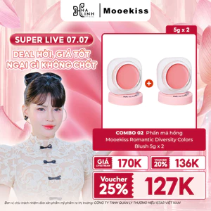 COMBO 2 Phấn má hồng Mooekiss Romantic Diversity Colors Blush 5g x 2
