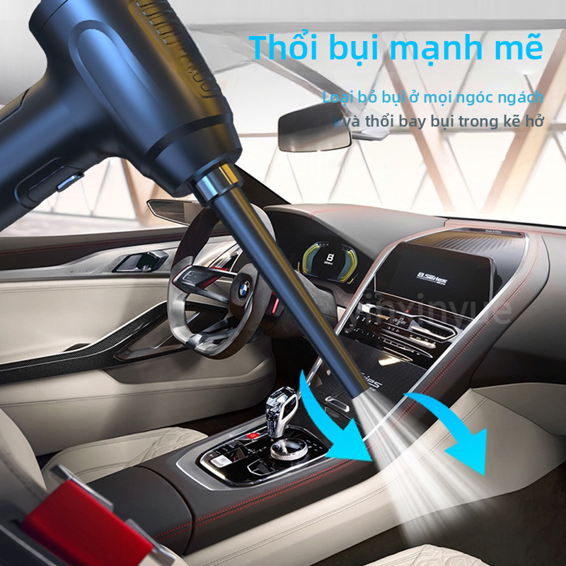 Máy thổi bụi hút bụi điện không dây 3 trong 1 15000PA 50000 vòng/phút nhỏ gọn có thể sạc lại cho nhà ở văn phòng