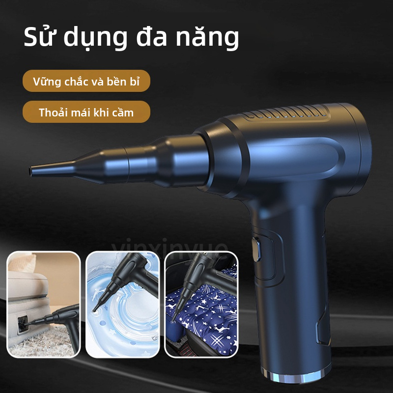 Máy thổi bụi hút bụi điện không dây 3 trong 1 15000PA 50000 vòng/phút nhỏ gọn có thể sạc lại cho nhà ở văn phòng