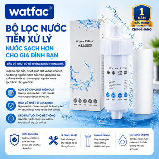 watfac Máy lọc nước máy giặt máy nước nóng phía trước 5 inch PP thay thế bộ lọc nắp bồn cầu thông minh