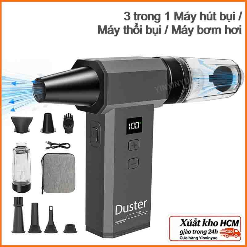 Máy hút bụi ô tô Mini 9 trong 1 Hút mạnh mẽ Máy hút bụi không dây di động cho ô tô Sử dụng tại nhà Máy thổi khí & Máy bơm hơi