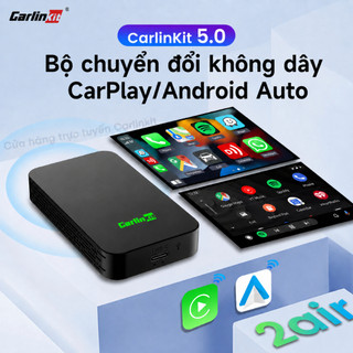 CarlinKit 5.0 2Air Không Dây Android Auto Box bộ chuyển huy đổi Carplay không dây, Android Auto không dây 2 in 1 cho xe ô tô