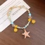 Đại Dương Sao Biển Charm Vòng Tay Hỗn Hợp Màu Xanh Vàng Thay Thế Hạt Dainty Bạc Dây Xích Có Thể Điều Chỉnh Mùa Hè Cổ Tay Trang Sức Nữ Bãi Biển Xếp Chồng Phụ Kiện