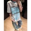 Áo thun ngắn tay Unisex họa tiết nơ in họa tiết