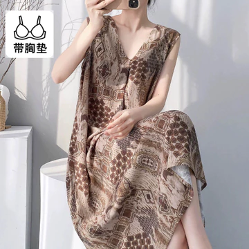 Plus size nữ với áo ngực đệm đồ ngủ thời trang đồ ngủ / Đồ ngủ nữ Đồ nữ Bộ đồ ban đêm cho phụ nữ