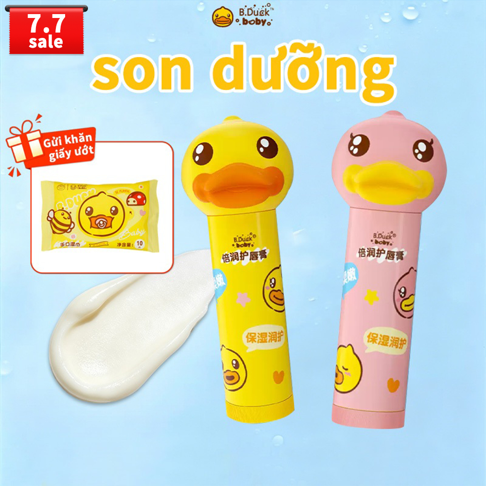 B.Duck Baby son dưỡng môi cho bé dưỡng ẩm mềm môi an toàn 5.5g