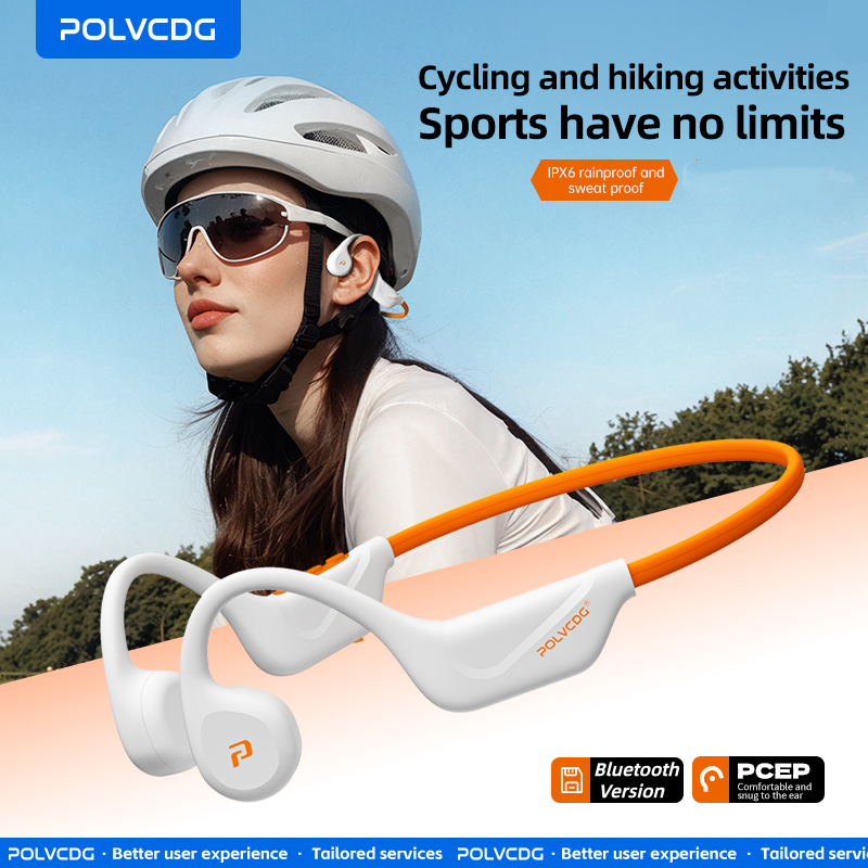 Tai nghe dẫn truyền xương thể thao Polvcdg-X1- Bluetooth 5.4IPX6 Chống mồ hôi Chạy bộ / Thể dục / Yoga / Đi xe đạp Tai nghe màu thể thao có micrô | BigBuy360 - bigbuy360.vn