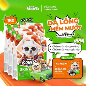 Thức ăn cho chó KEEPO K3 Combo 5 Gói 1KG chăm sóc răng miệng, xương chắc khỏe