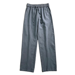 Quần Dài Nam Form Ống Rộng Chất Linen Mềm Mát, Quần Kaki Dây Rút Lưng Tiện Lợi Đi Làm Đi Chơi Mùa Nóng
