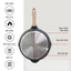 【Giá thấp lịch sử toàn shop】JEETEE Chảo Sâu Lòng Chống Dính Màu Xám 24/28/32cm, Nhôm Đúc Phủ Đá Hoa Cương, Dùng Cho Bếp Từ & Bếp Gas, Không Chứa PFOA
