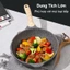 【Giá thấp lịch sử toàn shop】JEETEE Chảo Sâu Lòng Chống Dính Màu Xám 24/28/32cm, Nhôm Đúc Phủ Đá Hoa Cương, Dùng Cho Bếp Từ & Bếp Gas, Không Chứa PFOA