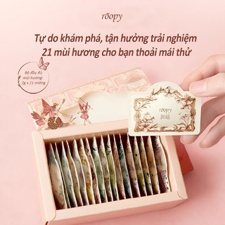 ROOPY Kem dưỡng tay và móng– Bộ mẫu thử đủ mùi hương 2g×21 – Công thức tự nhiên với bơ hạt mỡ, dầu ô liu, dầu hạt Limnanthes – Hương đặc chế – Dưỡng ẩm, làm mềm, mịn da