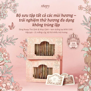 ROOPY Kem dưỡng tay và móng– Bộ mẫu thử đủ mùi hương 2g×21 – Công thức tự nhiên với bơ hạt mỡ, dầu ô liu, dầu hạt Limnanthes – Hương đặc chế – Dưỡng ẩm, làm mềm, mịn da