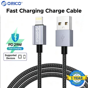 ORICO PD 29W USB-A sang Lightning và USB-A sang Micro Cáp Nylon bện nhanh Dây dữ liệu sạc nhanh Đầu nối hợp kim nhôm Dây sạc bền cho iPhone 8-14