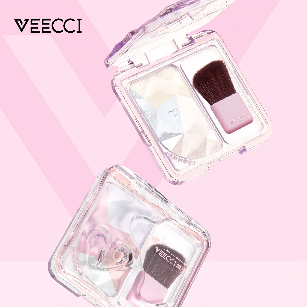 Phấn Bắt Sáng VEECCI Diamond Highlighter Tạo Khối Mặt Glow Shimmer Waterproof Ready Stock 3g