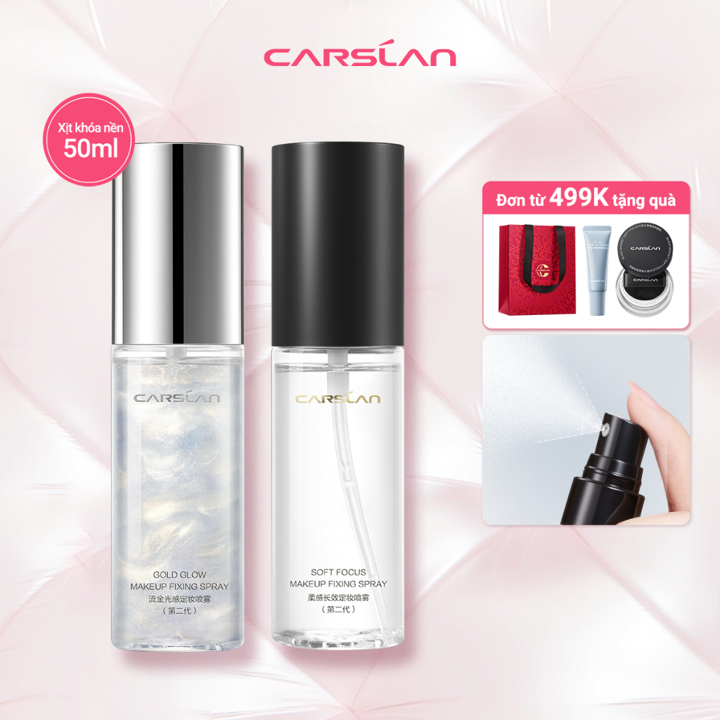 Xịt khoá nền trang điểm CARSLAN lâu trôi và kiểm soát dầu trên da 50ml