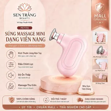 Súng Massage Cầm Tay Mini Cao Cấp – Súng Massage Fascia Đa Năng 4 Đầu, Giảm Đau Cổ Và Vai, Nhỏ Gọn Và Di Động