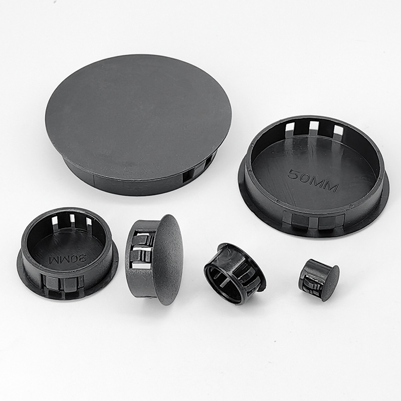 Phích cắm lỗ gắn vào 5mm-60mm, Vỏ Nylon tròn rỗng, Nút chặn niêm phong ống nhựa, Nắp cuối PVC màu đen trắng xám, Tấm bảo vệ ống chống bụi chống nước Grommet | BigBuy360 - bigbuy360.vn
