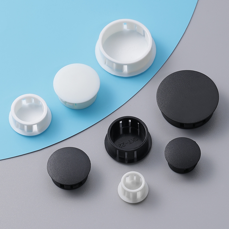 Phích cắm lỗ gắn vào 5mm-60mm, Vỏ Nylon tròn rỗng, Nút chặn niêm phong ống nhựa, Nắp cuối PVC màu đen trắng xám, Tấm bảo vệ ống chống bụi chống nước Grommet | BigBuy360 - bigbuy360.vn