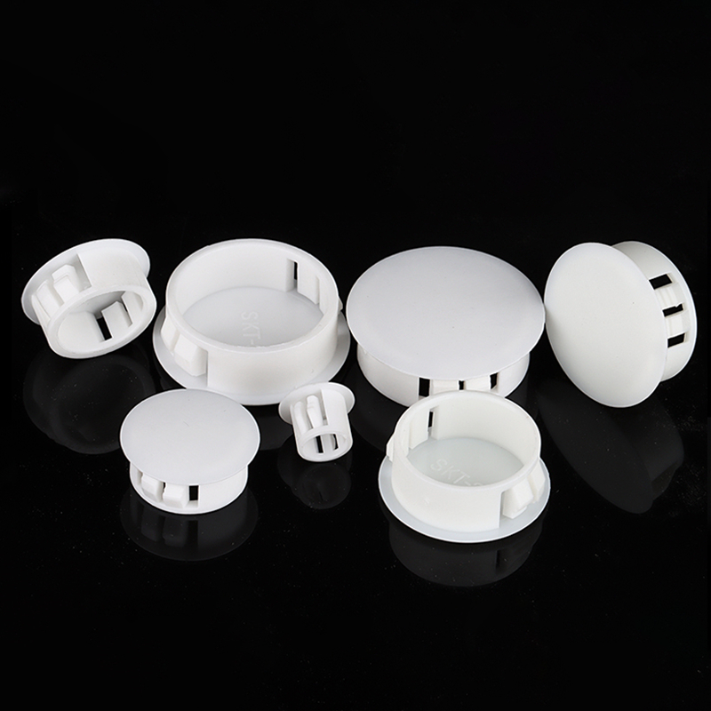 Phích cắm lỗ gắn vào 5mm-60mm, Vỏ Nylon tròn rỗng, Nút chặn niêm phong ống nhựa, Nắp cuối PVC màu đen trắng xám, Tấm bảo vệ ống chống bụi chống nước Grommet | BigBuy360 - bigbuy360.vn