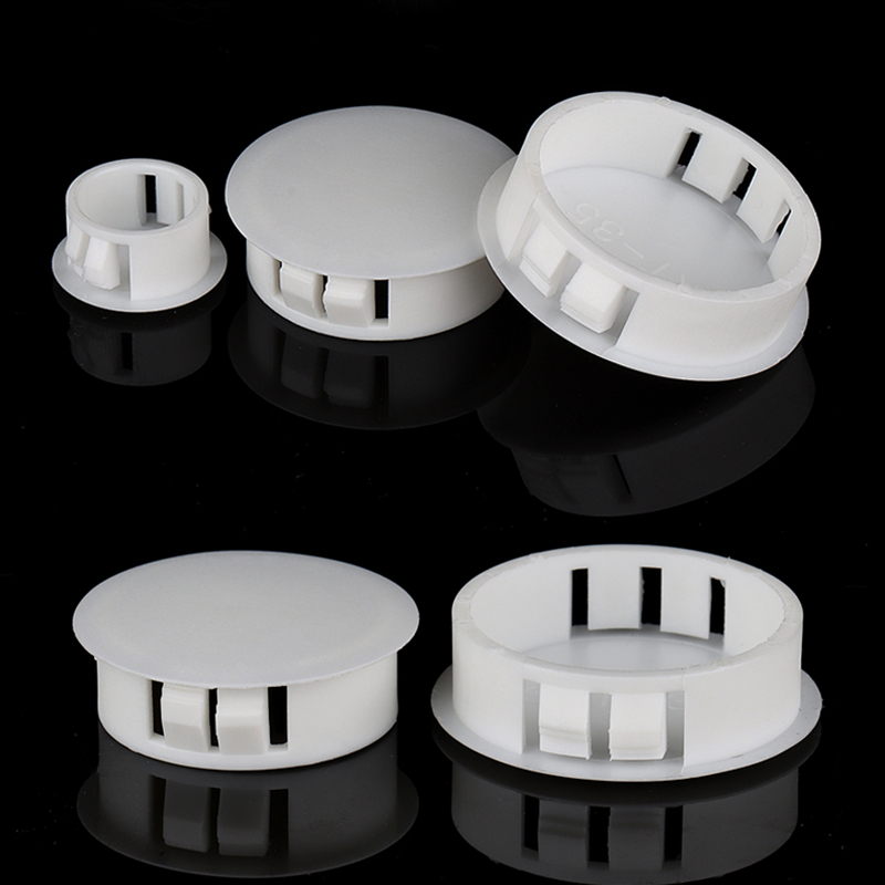 Phích cắm lỗ gắn vào 5mm-60mm, Vỏ Nylon tròn rỗng, Nút chặn niêm phong ống nhựa, Nắp cuối PVC màu đen trắng xám, Tấm bảo vệ ống chống bụi chống nước Grommet | BigBuy360 - bigbuy360.vn
