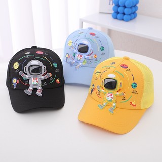 Hoạt Hình Dễ Thương Bé Trai Bé Gái Mũ Bóng Chày Thường Ngày Mũ Chống Nắng Hip Hop Snapback Phi Hành Gia Thể Thao Mũ Du Lịch Cho Trẻ Em 3-8 Tuổi