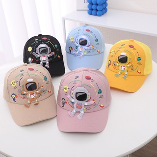 Hoạt Hình Dễ Thương Bé Trai Bé Gái Mũ Bóng Chày Thường Ngày Mũ Chống Nắng Hip Hop Snapback Phi Hành Gia Thể Thao Mũ Du Lịch Cho Trẻ Em 3-8 Tuổi