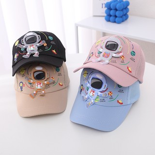 Hoạt Hình Dễ Thương Bé Trai Bé Gái Mũ Bóng Chày Thường Ngày Mũ Chống Nắng Hip Hop Snapback Phi Hành Gia Thể Thao Mũ Du Lịch Cho Trẻ Em 3-8 Tuổi