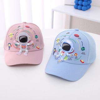 Hoạt Hình Dễ Thương Bé Trai Bé Gái Mũ Bóng Chày Thường Ngày Mũ Chống Nắng Hip Hop Snapback Phi Hành Gia Thể Thao Mũ Du Lịch Cho Trẻ Em 3-8 Tuổi