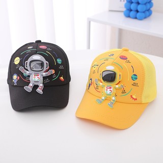 Hoạt Hình Dễ Thương Bé Trai Bé Gái Mũ Bóng Chày Thường Ngày Mũ Chống Nắng Hip Hop Snapback Phi Hành Gia Thể Thao Mũ Du Lịch Cho Trẻ Em 3-8 Tuổi
