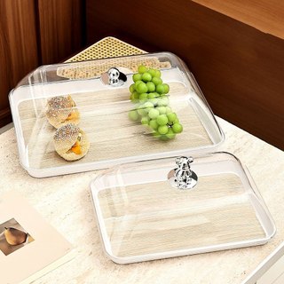 Jfory Đế bánh thanh lịch có nắp vòm trong suốt Khay trưng bày bánh ngọt bằng nhựa để trang trí bàn tráng miệng