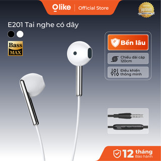 Olike E201 Tai Nghe Có Dây 3.5mm Có Mic, Điều Khiển Nhạc, Chất Liệu TPE, Dùng Cho Điện Thoại Laptop PC