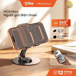 Olike HC9 Mini Giá Đỡ Điện Thoại Để Bàn Xoay 360 Độ Gấp Gọn Hợp Kim Nhôm Chống Trượt Kệ Đỡ iPhone iPad Livestream Học Tập