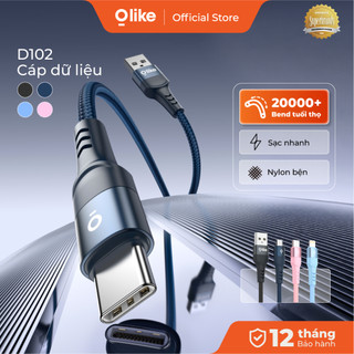 Olike D102 Cáp Sạc Nhanh Type-C/ Lightning /Micro USB/USB-A 60W/100W, Dây Sạc Nylon Bện Cho iPhone Samsung Xiaomi OPPO