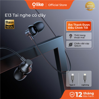 Olike E13 Tai Nghe Có Dây Gaming Nhét Tai Có Mic, Chống Ồn, Cách Âm Tốt, Cổng Type-C Lightning Cho iPhone Samsung Xiaomi